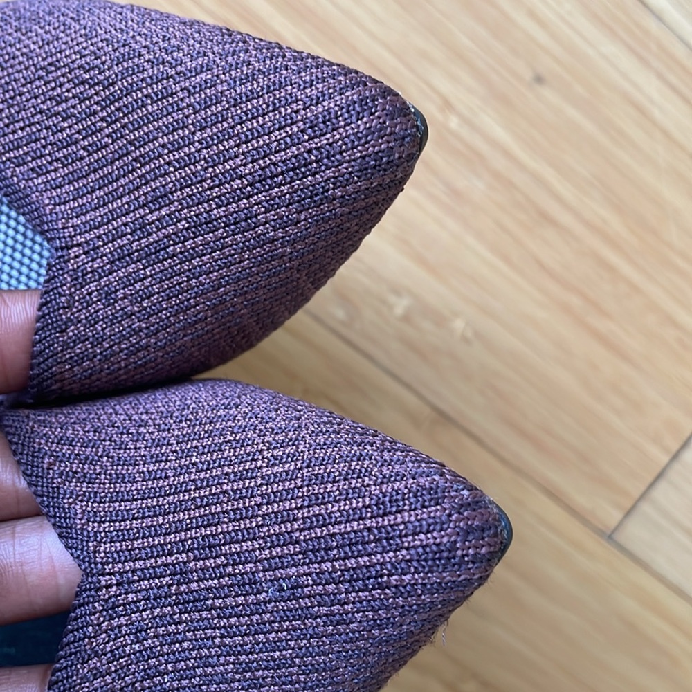 Rothy's Retired Truffle Python Brown Point Flats - image 2